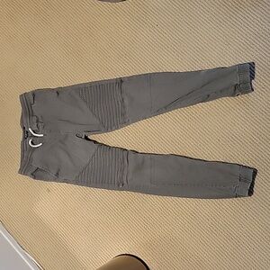 Kids Gray Moto Jogger